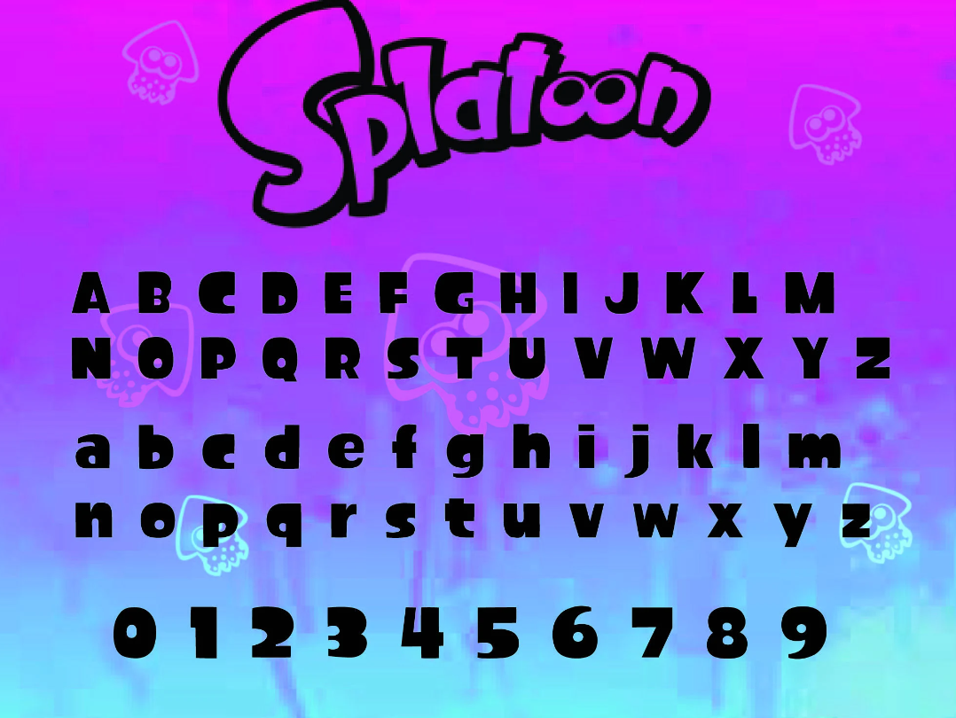 splatoon font